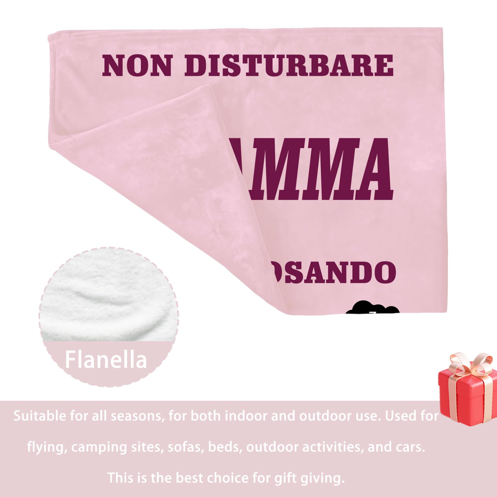 Coperta Flanella Per Mamma 130x150cm - Regalo Compleanno O Festa Della Mamma - Foto 4