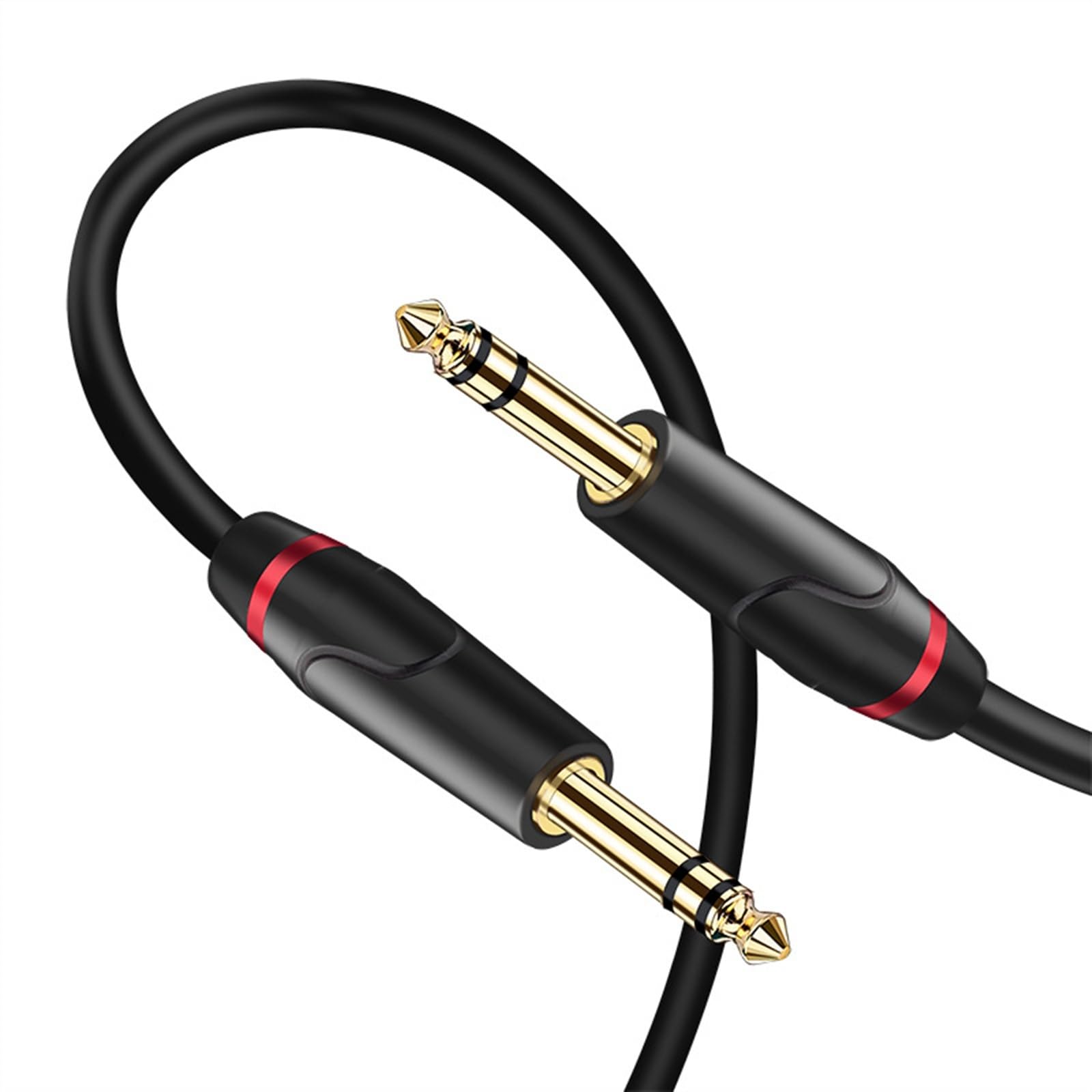 Przewód połączeniowy audio 6,35 mm 3-rdzeniowy męski na dwukanałowy kabel audio do wzmacniacza miksującego gitarę 0,5-10 m(5m)