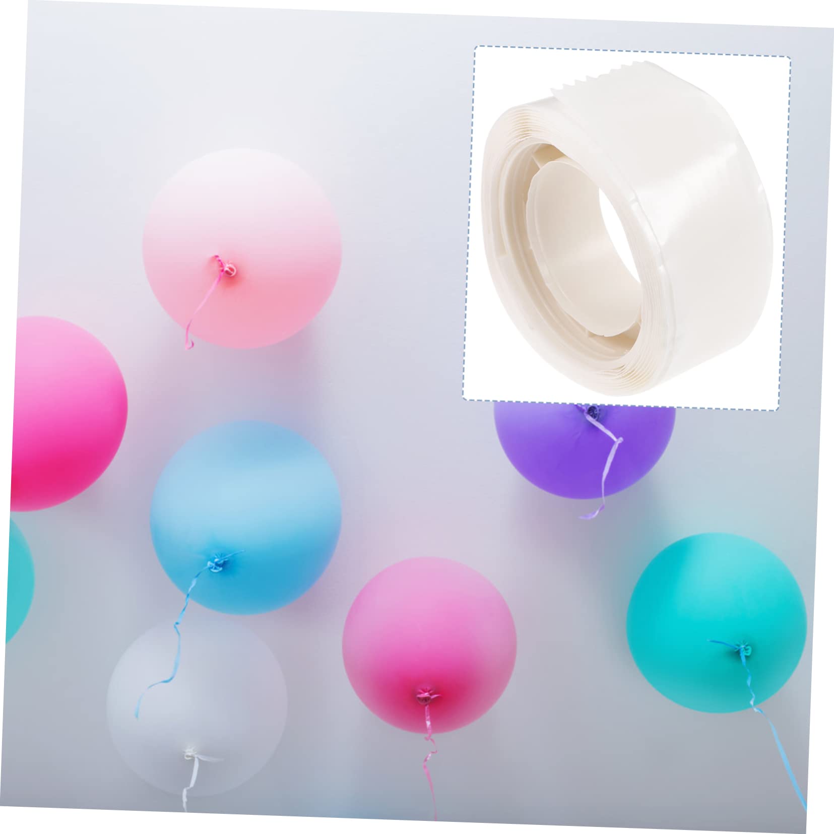 TEHAUX 3 Set Erogazione Strisce Con Adesivo Nastro A 2 Lati Punto Colla Per Palloncini Appiccicoso Adesivi Per Palloncini Nastro Adesivo Colla Adesiva Emulsione 1200 Pezzi * 3