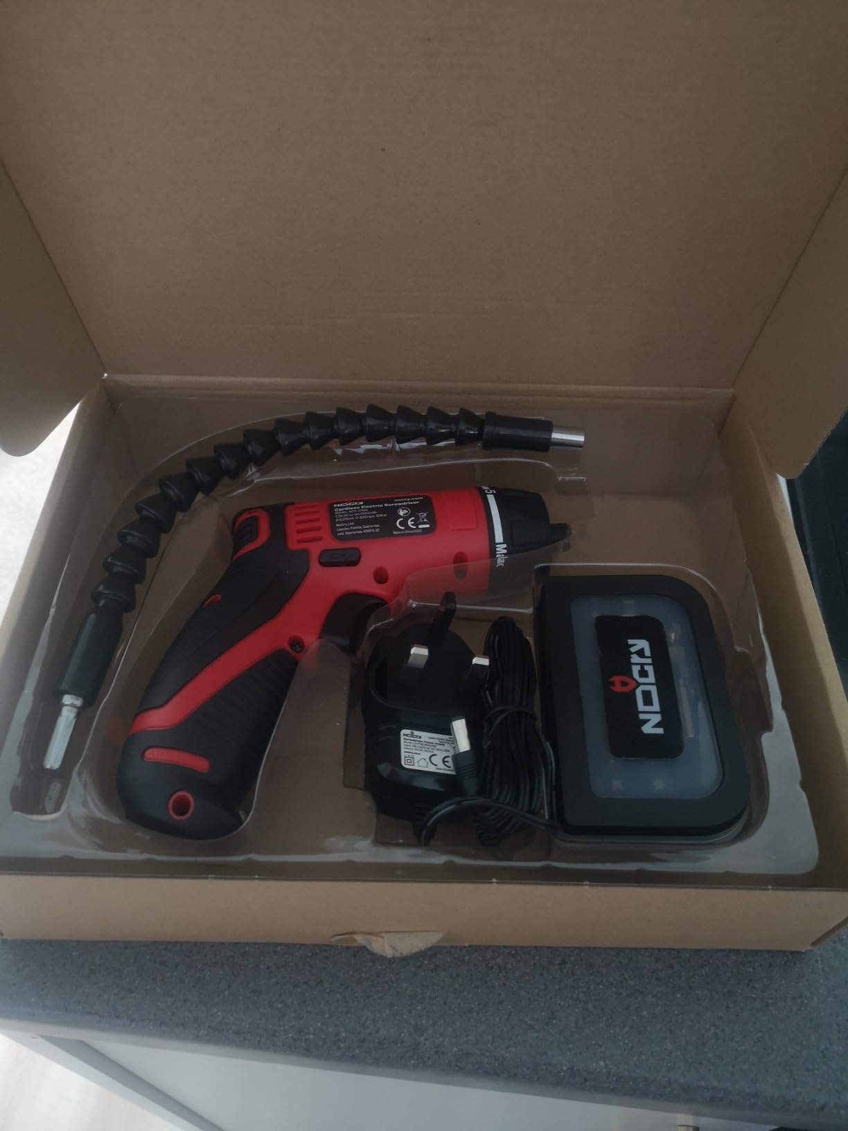 Nocry 10 N.M Cordless Electric Screwdriver With 30 Screw Bits Set