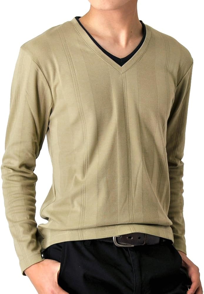アローナ Arona メンズvネック重ね着風長袖tシャツロンt 12ベージュ M Tシャツ カットソー 通販 Amazon アローナ Arona メンズvネック重ね着風長袖tシャツロンt 12ベージュ M Tシャツ カットソー 通販 Amazon