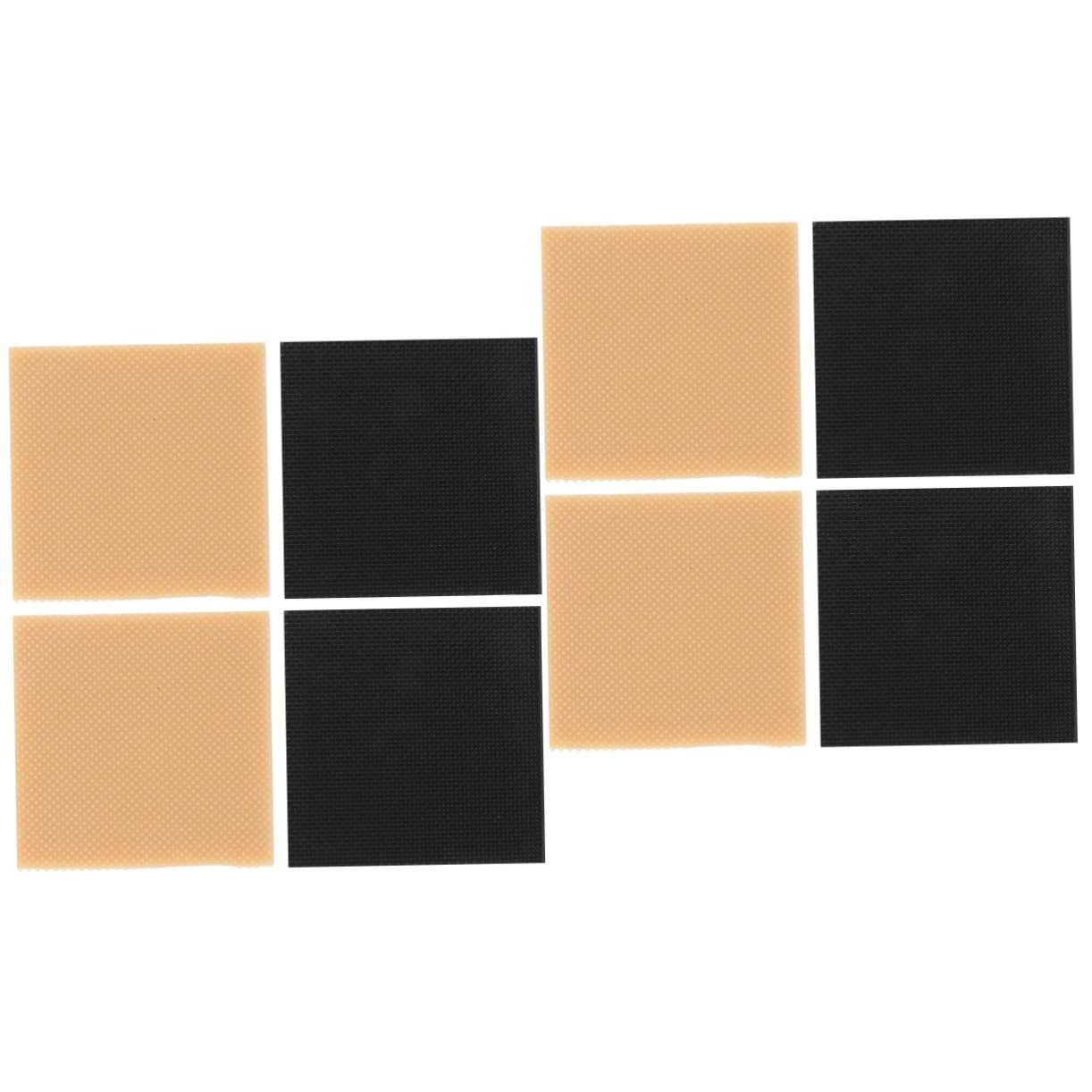 USHOBE8 Pcs High Heels Patch Square Heels Boots Heels Rubber Sole Protectors High Heel Shoe Stickers Women s Shoes Heel Tread High Heel Supplies Heel Repairing Nails High Heel Caps Grip