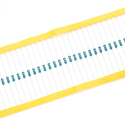 Vista 278 de Chanzon 100pcs 1/4W (0.25W) 33K Ω ohmios Resistencia fija de película metálica 0.01 ±1% Tolerancia 33KR MF Resistencias de orificio pasante