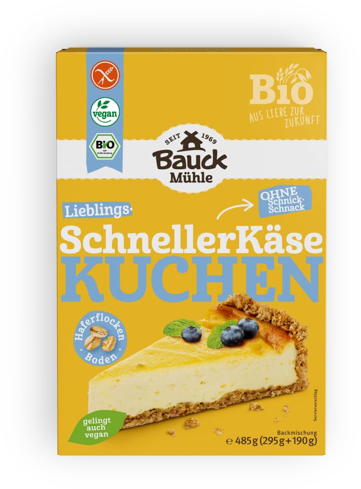 Bauck Schneller Käsekuchen Glutenfrei Bio G, 6 X 485