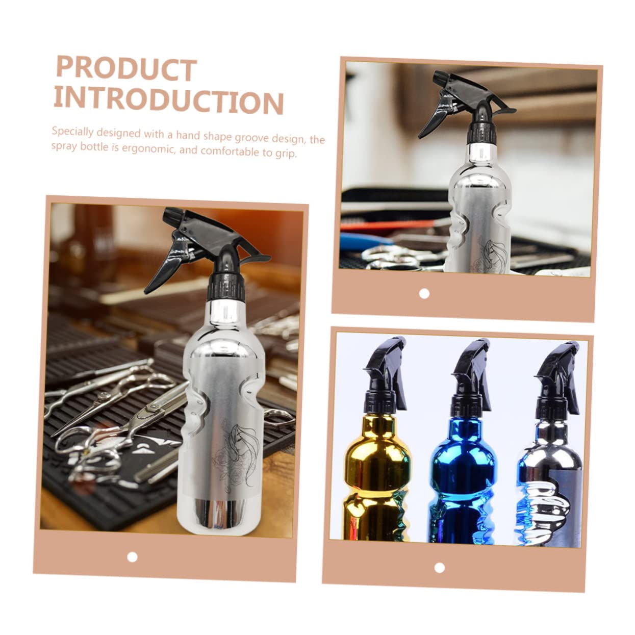 Beaupretty 4 Pièces Vaporisateur Pour Salon De Coiffure Barbier Bouteille Brumisateur D'eau Vaporisateur Rechargeable Pulvérisateur De Voyage Arrosoir Plastique Arroseur Remplissage