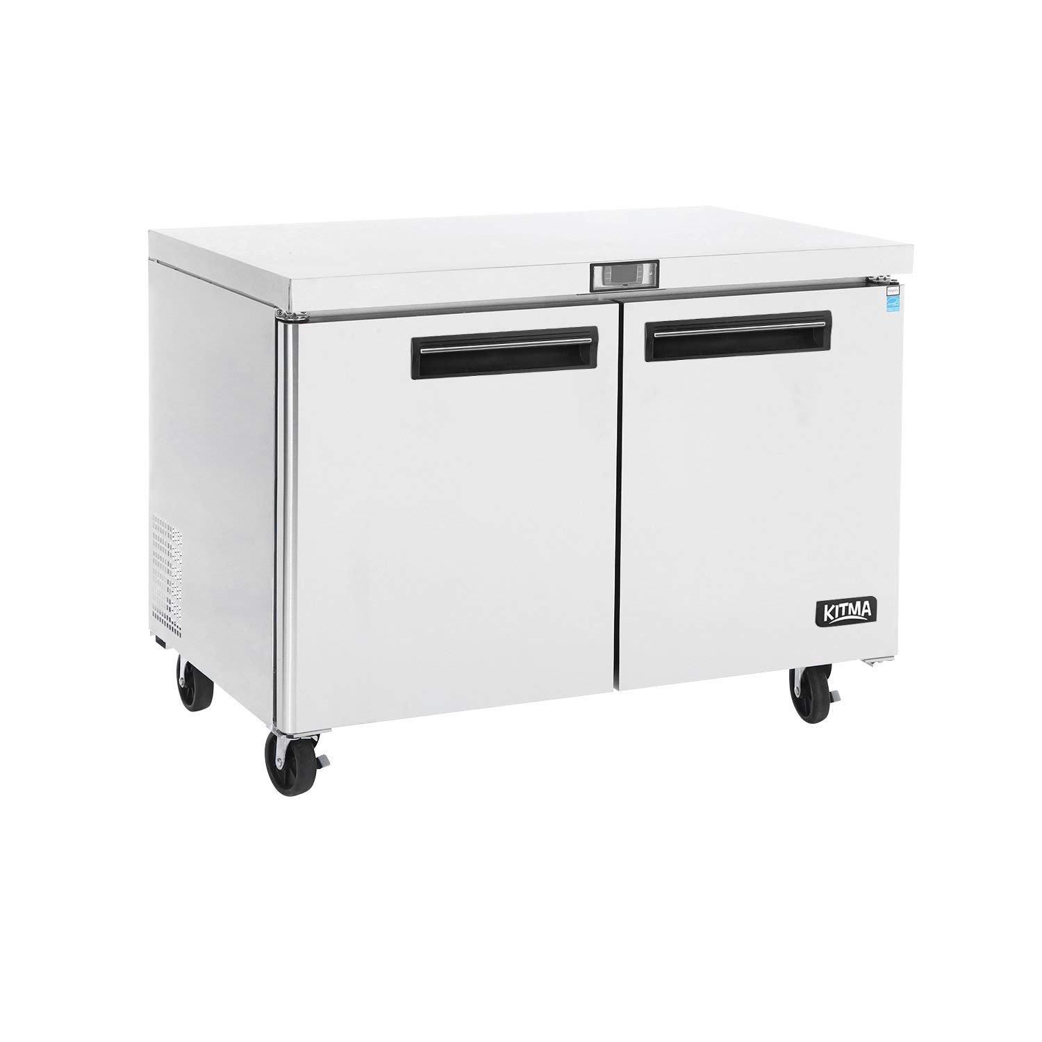 Commercial 2 Door Undercounter Freezer KITMA 13 Cu. Ft Stainless