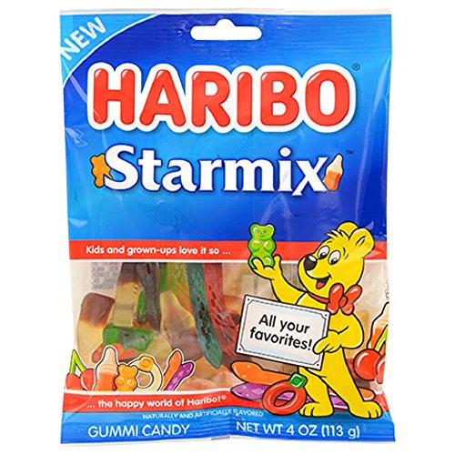 Haribo Starmix Gummi Candy, All Your Favorites, 4 Oz. Bag (One Bag)