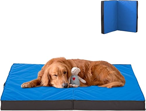 Cama para perros grandes, impermeable y portátil con funda lavable, cama ortopédica plegable y refrescante para uso en exteriores e interiores, 35