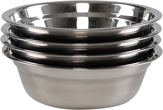 Stainless Steel Mixing Bowls Set, 4-Pack