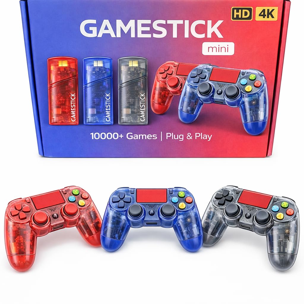 GS5 Mini GameStick Retro Gaming Console with 2 Wireless Controllers | 2D & 3D Classic Games | HDMI TV Output | Plug & Play Gaming Stick-image-13