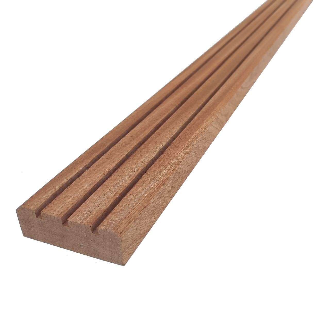 Generico Piolo Gradino in Legno di Mogano per Scaletta da Barca mm 20 x 55 x 1400