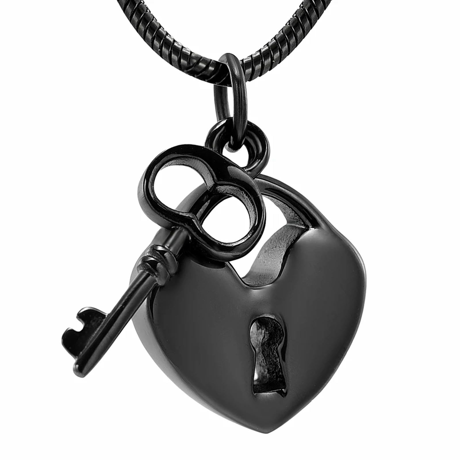 Collier de crémation Key Heart comme bijou urne souvenir de deuil