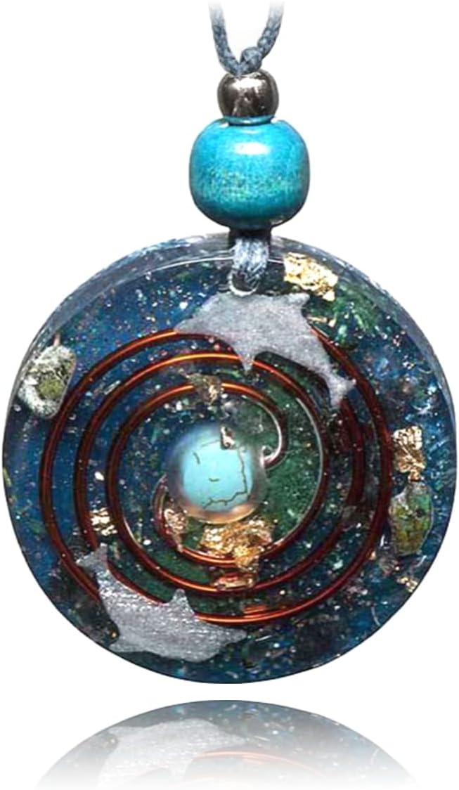 Large Orgone pendant with Turquoise
