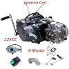 4-Stroke 125CC Motor Engine Pit Dirt Bike ATV Quad Kit, Single Cylinder CDI Air-Cooled Manual Clutch Pit Dirt Bike ATV Motor Engine Complete Kit forHonda CRF50 CRF70 XR50 XR70 Z50 Z50R