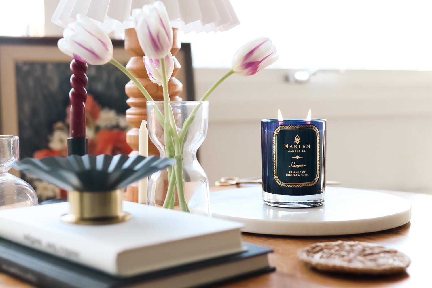 Amazon.com: HARLEM CANDLE CO. Langston - Luxury Scented Soy Candle