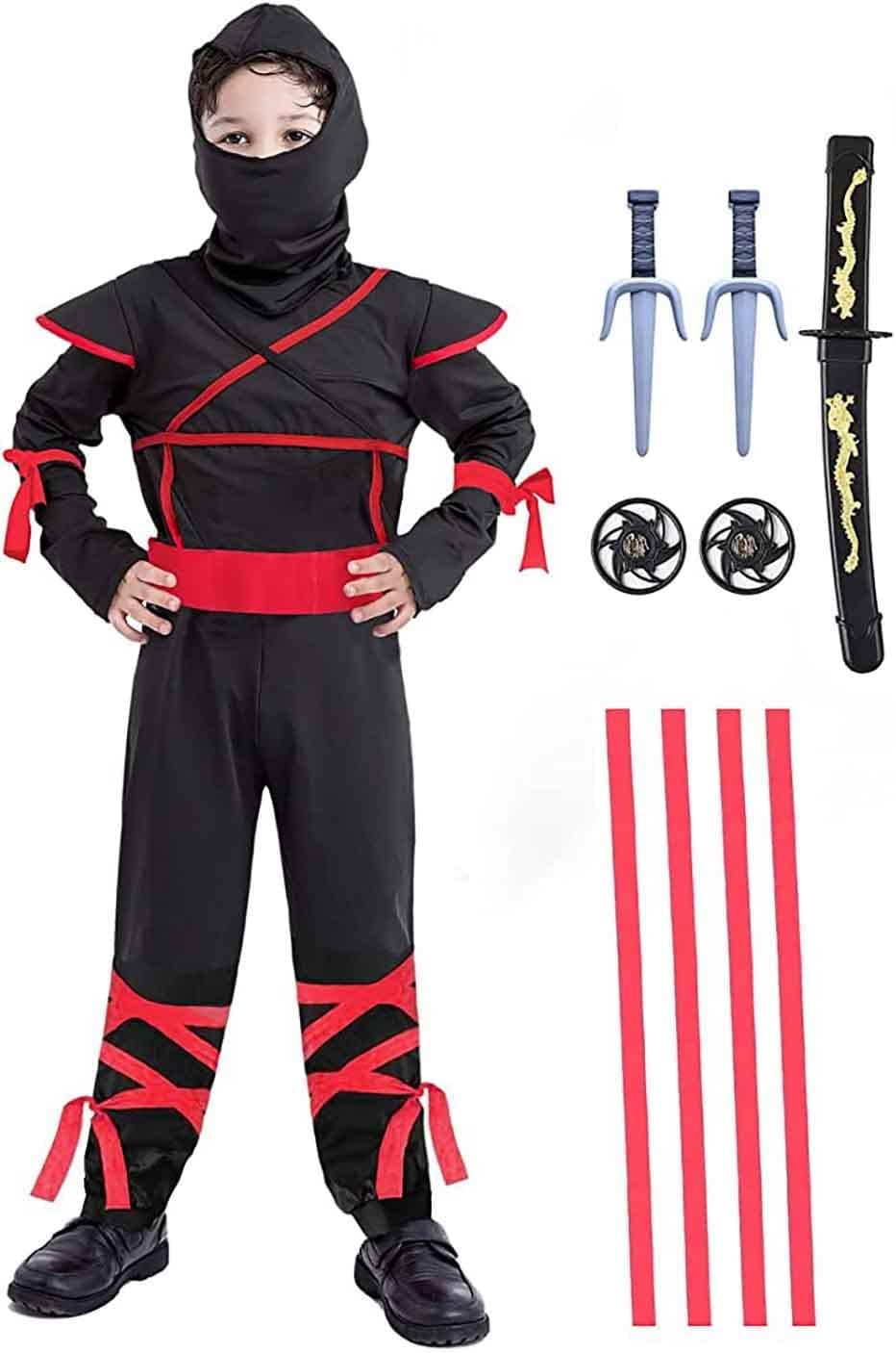 Ninja Costume for Boys 4T-14