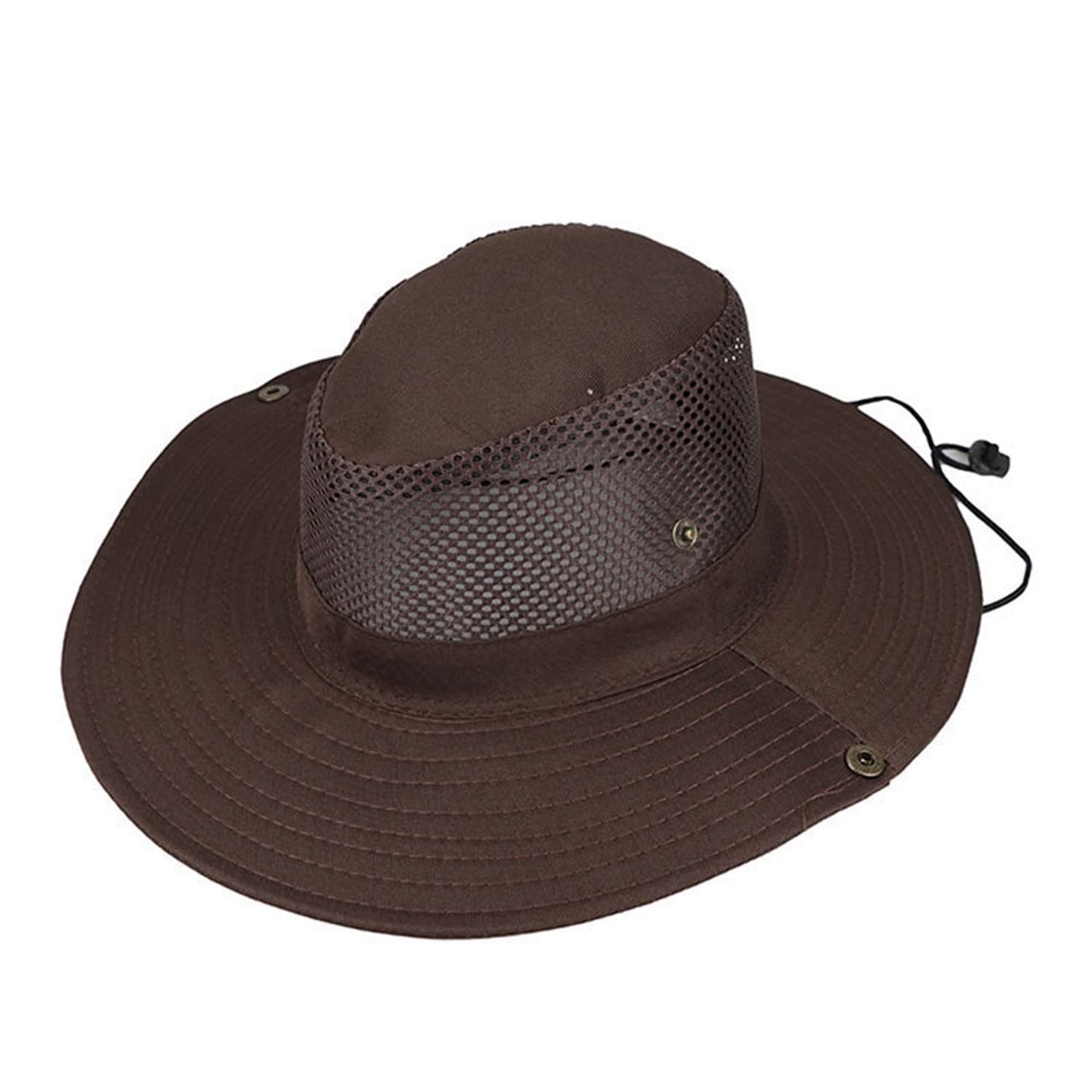 Cappelli da sole per gli uomini, 1 pezzo, cappello da campeggio, escursionismo, caccia, cappello da sole, cappello a benna traspirante per pesca all'aperto, ciclismo, cappello a tesa larga
