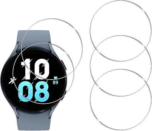 Protector de pantalla de vidrio templado para Samsung Galaxy Watch 5 (1.732 pulgadas), antiarañazos, antihuellas, protector de pantalla HD