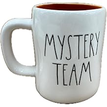 Rae Dunn Mystery Team Ceramic Coffee Mug, White with Scooby-Doo Characters