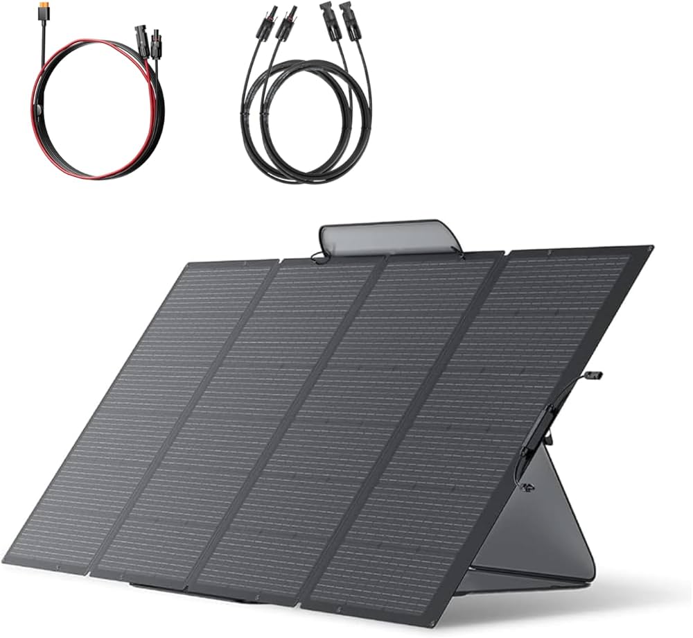 Amazon | EcoFlow 400Wソーラーパネル+ XT60i充電ケーブル + 延長