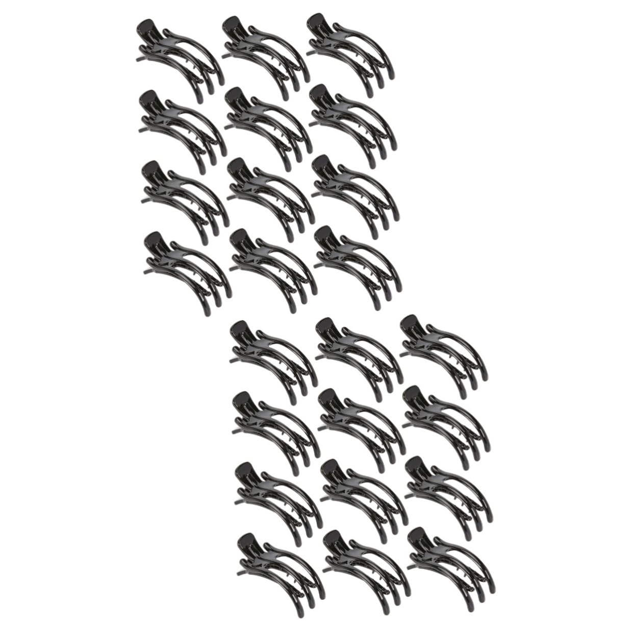 MAGICLULU 24piezas Para Cabello Dientes Clips De Plástico Para Coletas y Recogidos Accesorios De Pelo Elegantes Para Mujeres y Negro