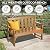 nalone Outdoor Bench, HDPE All Weather Patio Bench Load up to 800 Lbs, 2-Person Garden Bench Rot-Proof Fade Proof for Patio, Porch, and Park (Teak)