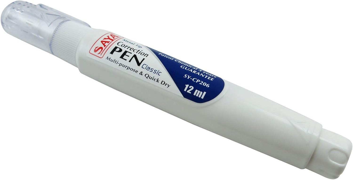 Métal Beaux Precision Tip Correction Pen Whitener Fluid Pens Liquid