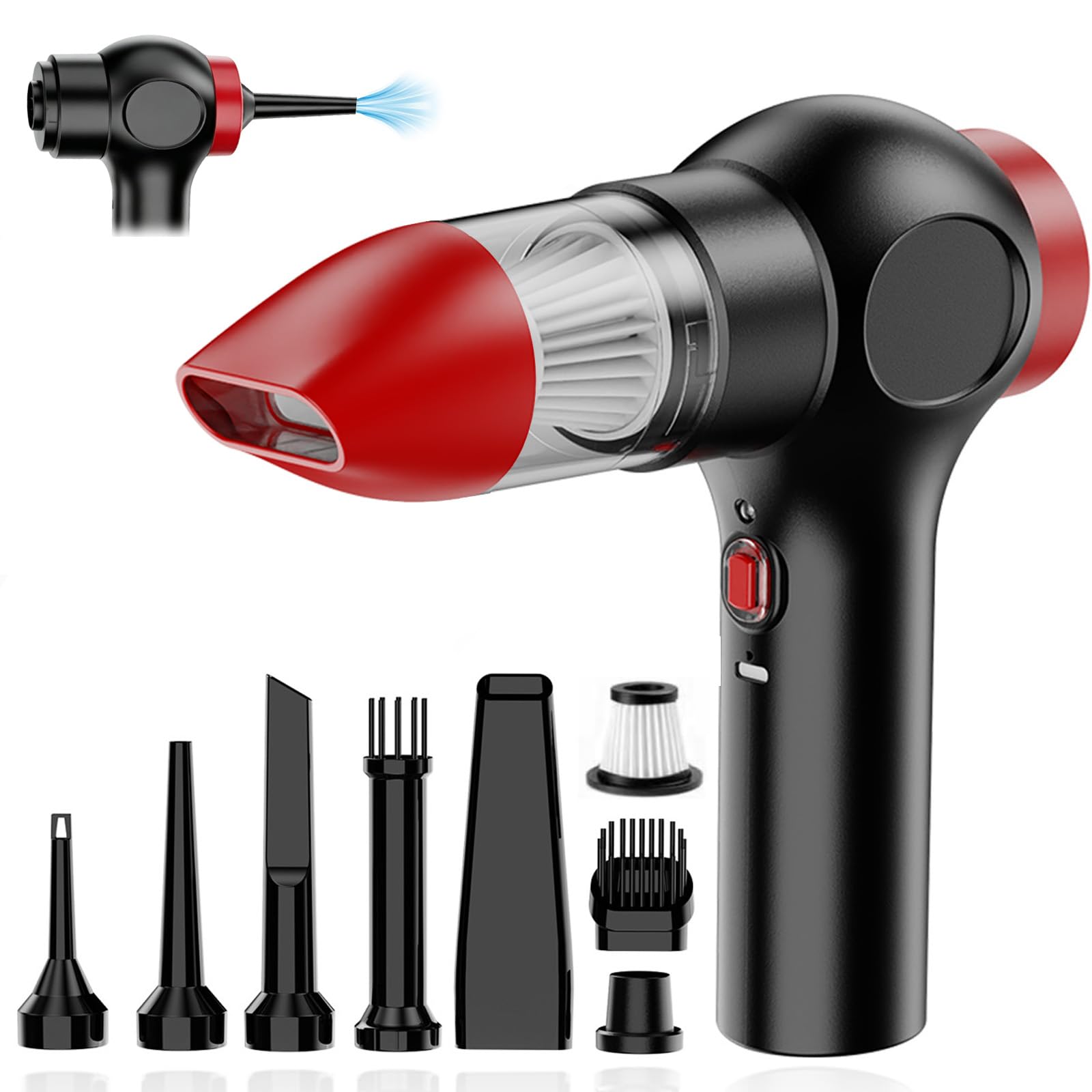 Lerobo Handheld Vacuum Cleaner, Car Vacuum Cleaner, 4-in-1 hand held vacuum