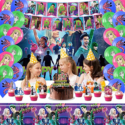 Zombies Birthday Party Supplies Zombies Birthday Decorations Set Include Zombies Backdrop Banner Cake Toppers Cupcake Toppers Balloons #TOP6