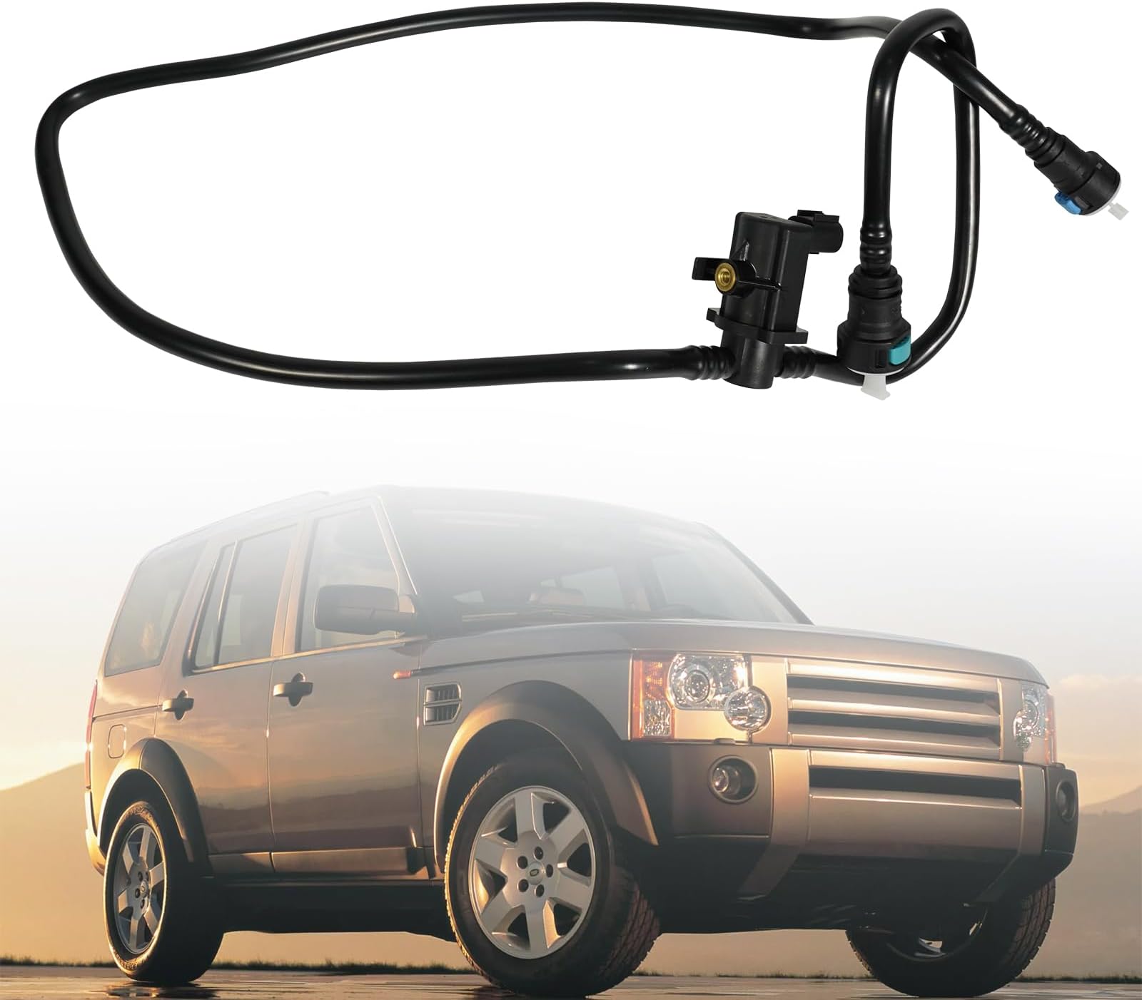 MAP500100 Evap Purge Valve Compatible with Land Rover LR3 & Range Rover Sport 4.4L V8, 2006 2007 2008 2009, Fuel Supply Tube Pipe, Vapor Canister Tube Pipe