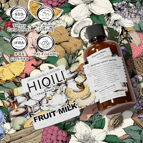 Image of HIQILI Fruit Milk Fragrance Oil for Soap Making & Body Product - 1 Fl Oz