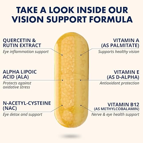 Miniatura 4 de SightCare - Suplementos de luteína y zeaxantina AREDS 2 fórmula de vitaminas para los ojos para la salud macular y el apoyo de la luz azul, incluye