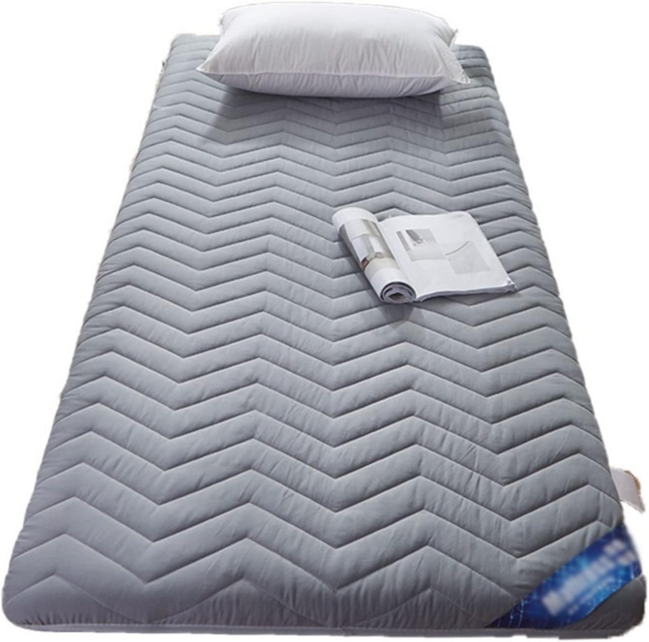 Konsilsa Traditional Japanese Futon Tatami Floor Mattress, Thin Queen King Size Single Size Futon Mattress Guest Bed Dorm Floor Mattress Mattress Pad Roll Up Portable Sleeping Pad