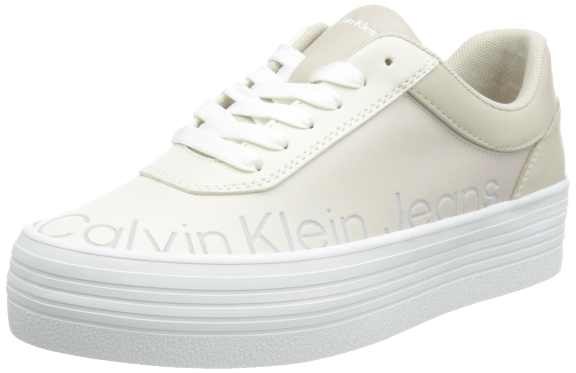 Calvin Klein Jeans Bold Vulc Flatf Low LTH In Sat Yw0yw01293, Zapatilla Vulcanizada Mujer
