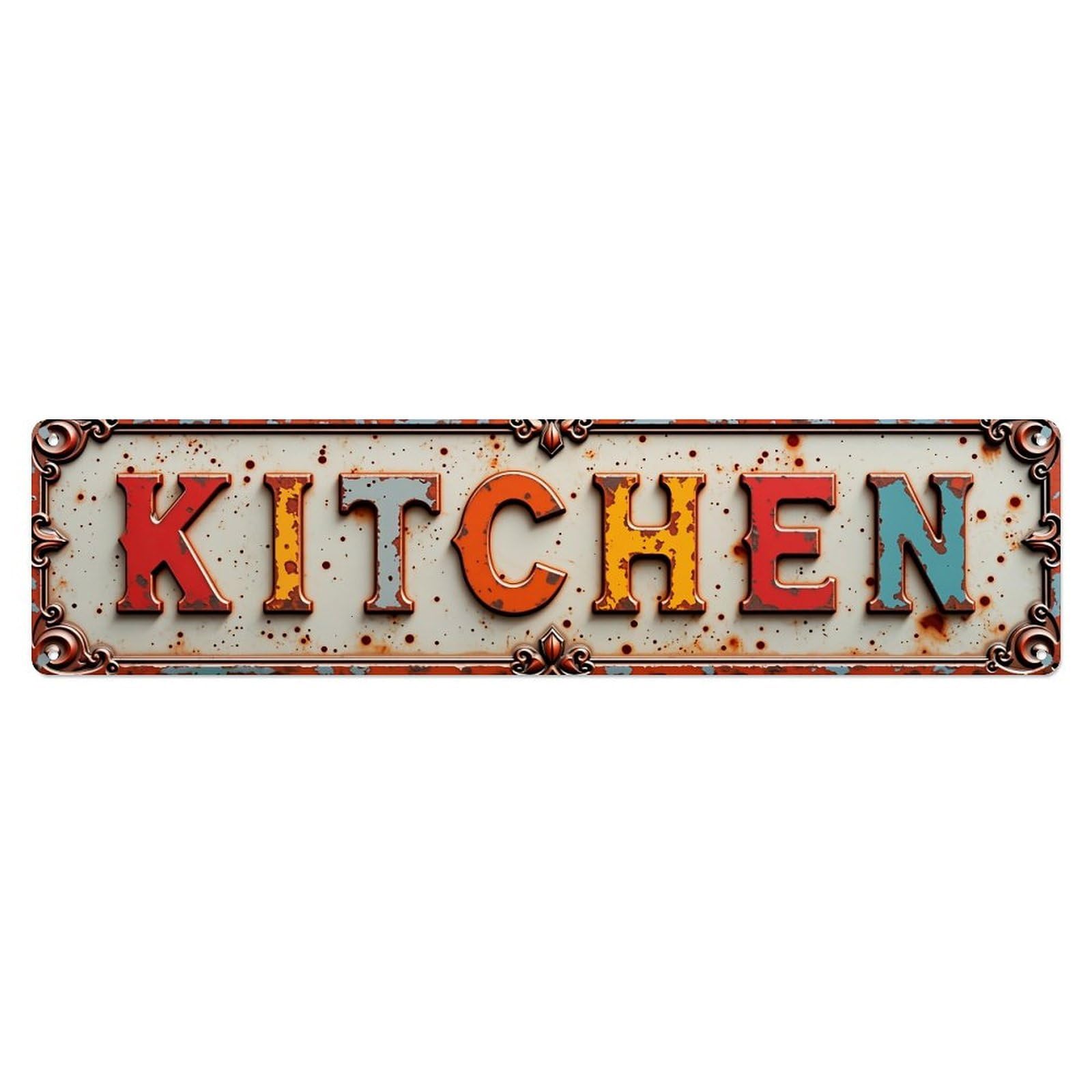 Jdyansheng Vintage Rustic Kitchen Sign Design Tin Sign Metal Poster Metal Signs For Home Man Cave Bar Cafe Kitchen Laundry Room Wall Decorations 4X16 Inches