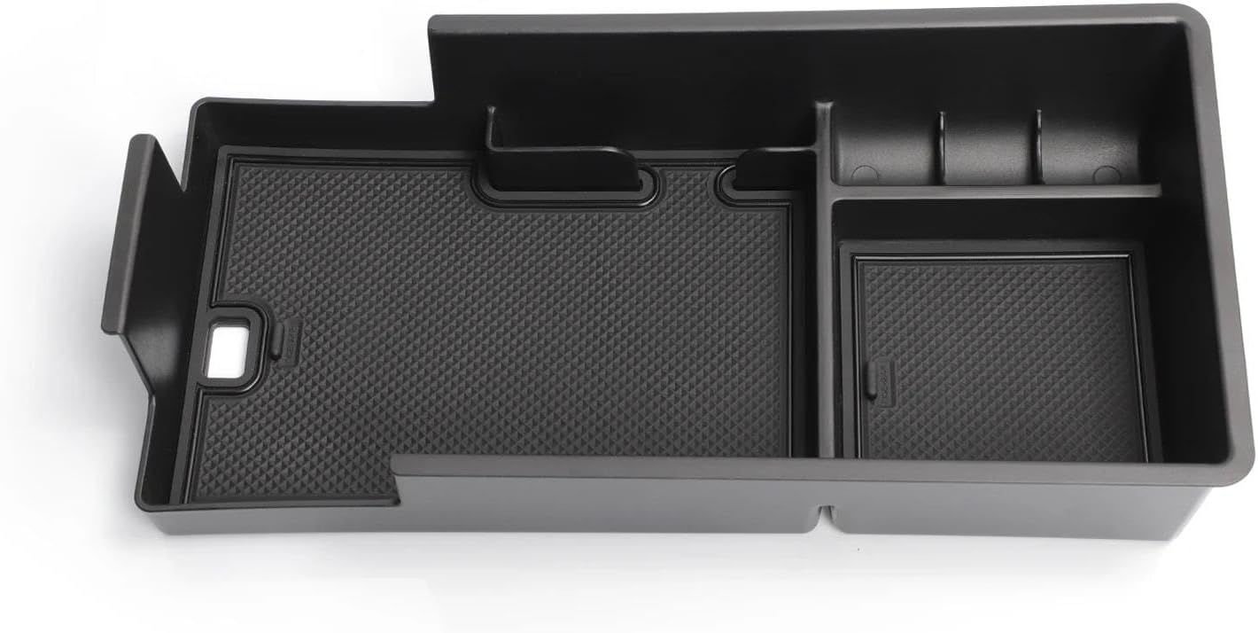 Armrest Storage Box For Chevrolet For Blazer EV 2024 2025 Car Center Console Tray Organizer Interior Accessories Tidying Black OUSDUO