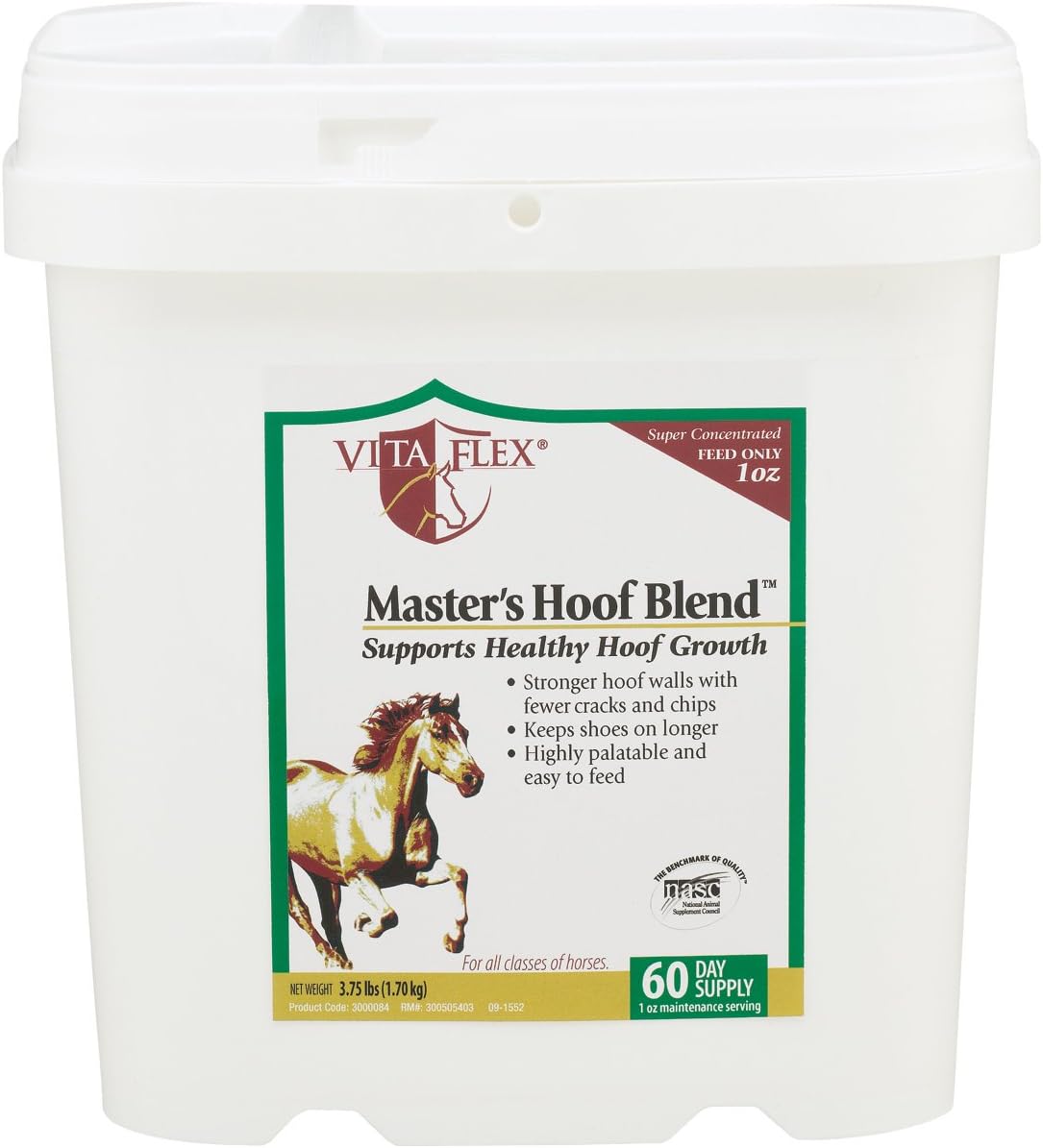 Vita Flex Master's Hoof Blend Hoof Health Formula for Horses, 320 Day Supply