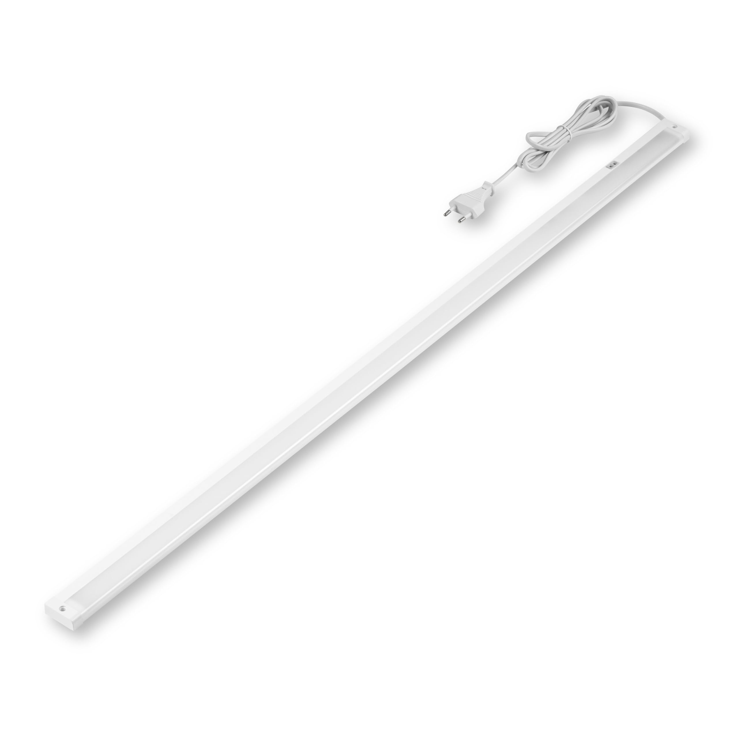 REV Unterbauleuchte Küche LED - Schrankbeleuchtung 90cm, 8W, 620 Lumen, 3000K, Küchenbeleuchtung flach mit Sensor, einfache Montage, weiß