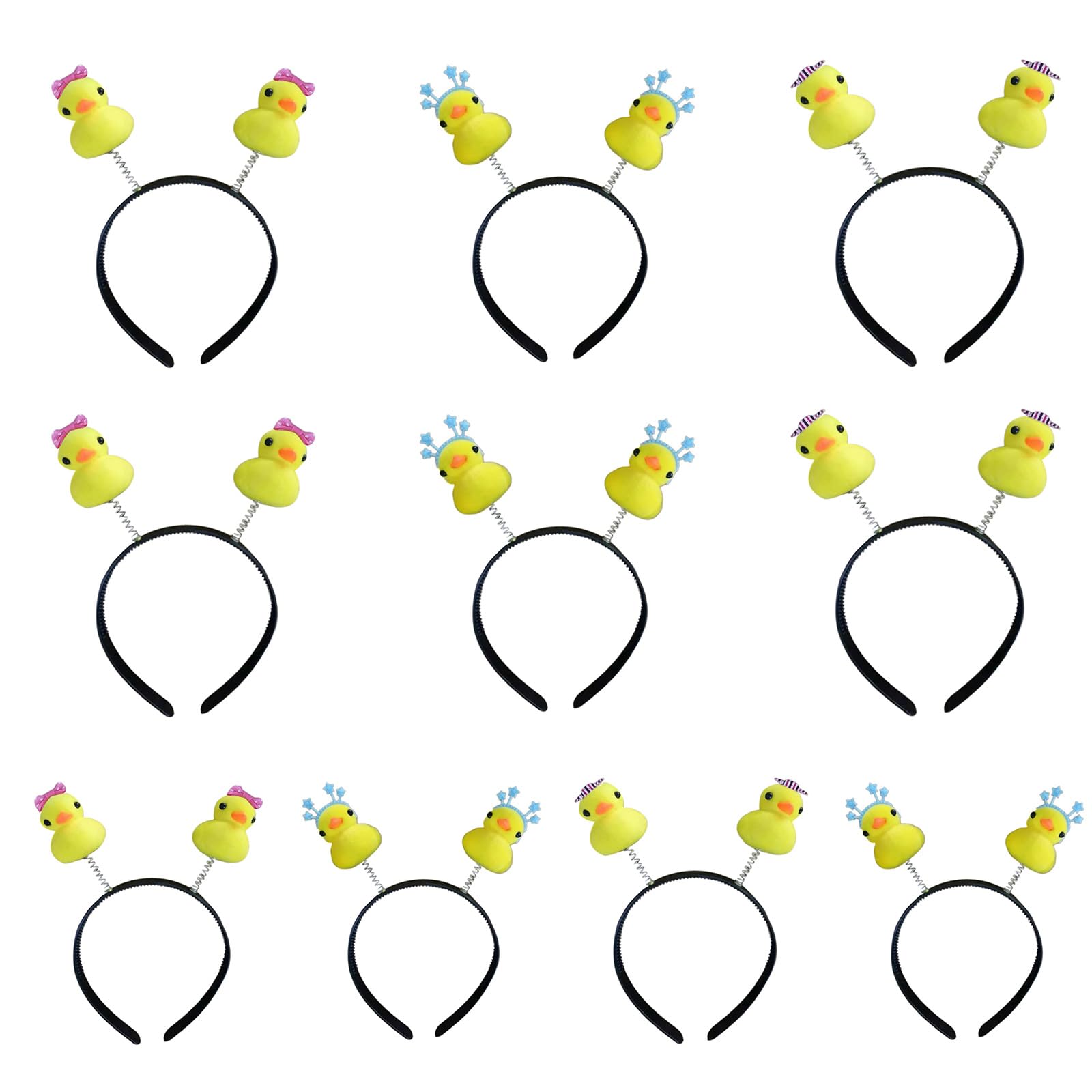 Thoanby Women's As The Picture Show Funny Duck Headbands,10Lot Funny Ducks Headbands Cartoon Animal Hairband Makeup Wash Face Headwear For Costume Event And Casual Use