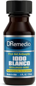 Iodo Blanco 2% YODO Blanco, Decolorized Iodine First Aid Antiseptic, 1 fl oz 29 ml [Pack of 1]