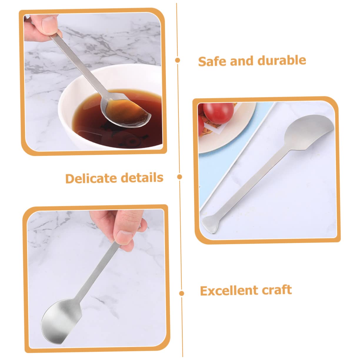 2pcs Goose Sauce Spoon Stir Sticks Kitchen Spoons Dinnerware Spoon Stirring Spoons Ice Cream Spoons Coffee Scoops Coffee Spoons Stirring Sticks Dessert Spoons Household Ice Spoon