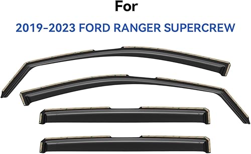 Miniatura 320 de Visores protectores de lluvia para ventana, deflectores de viento de canal exterior