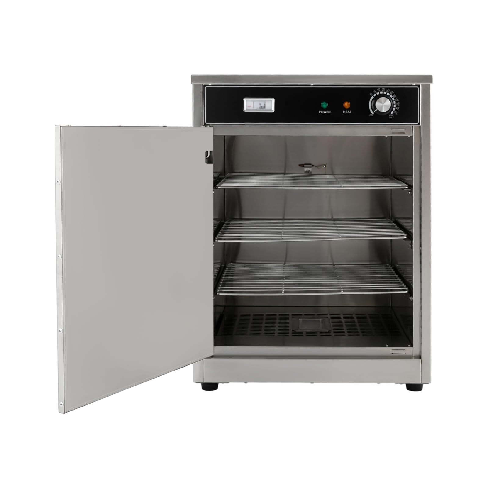 Commercial Food Warmer, 600W 110V Food Warming Cabinet 86~185℉ Temperature Control & Each Tier 22lbs Load Capacity Food Steamer Bun Warmer Machine with Digital Display Hot Boxes for Catering (4Tier)