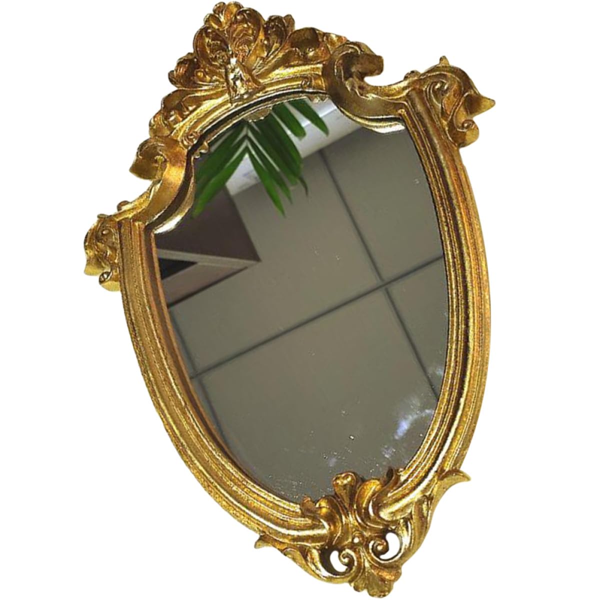 Miroir or vintage cadre embossé résistant à la décoloration