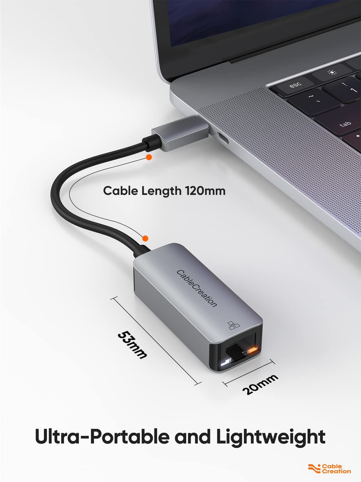 USB-C Auf Ethernet Adapter – Gigabit LAN, 1000 Mbps, Plug & Play Für Laptop, Mac, Steam Deck