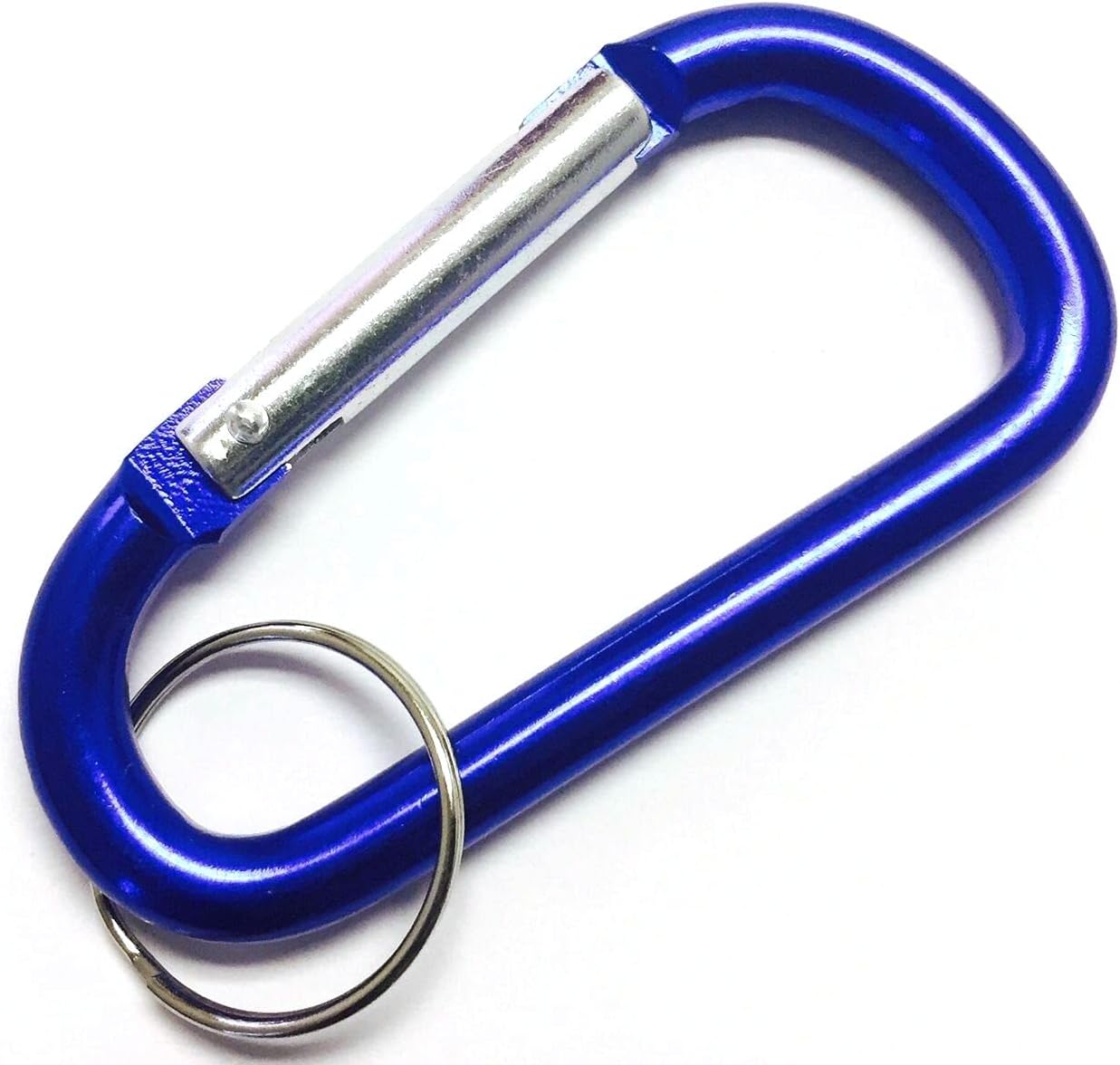 3" Aluminum Carabiner D-Ring Keychain Key Ring Spring Loaded Key Chain Clip Snap Hook