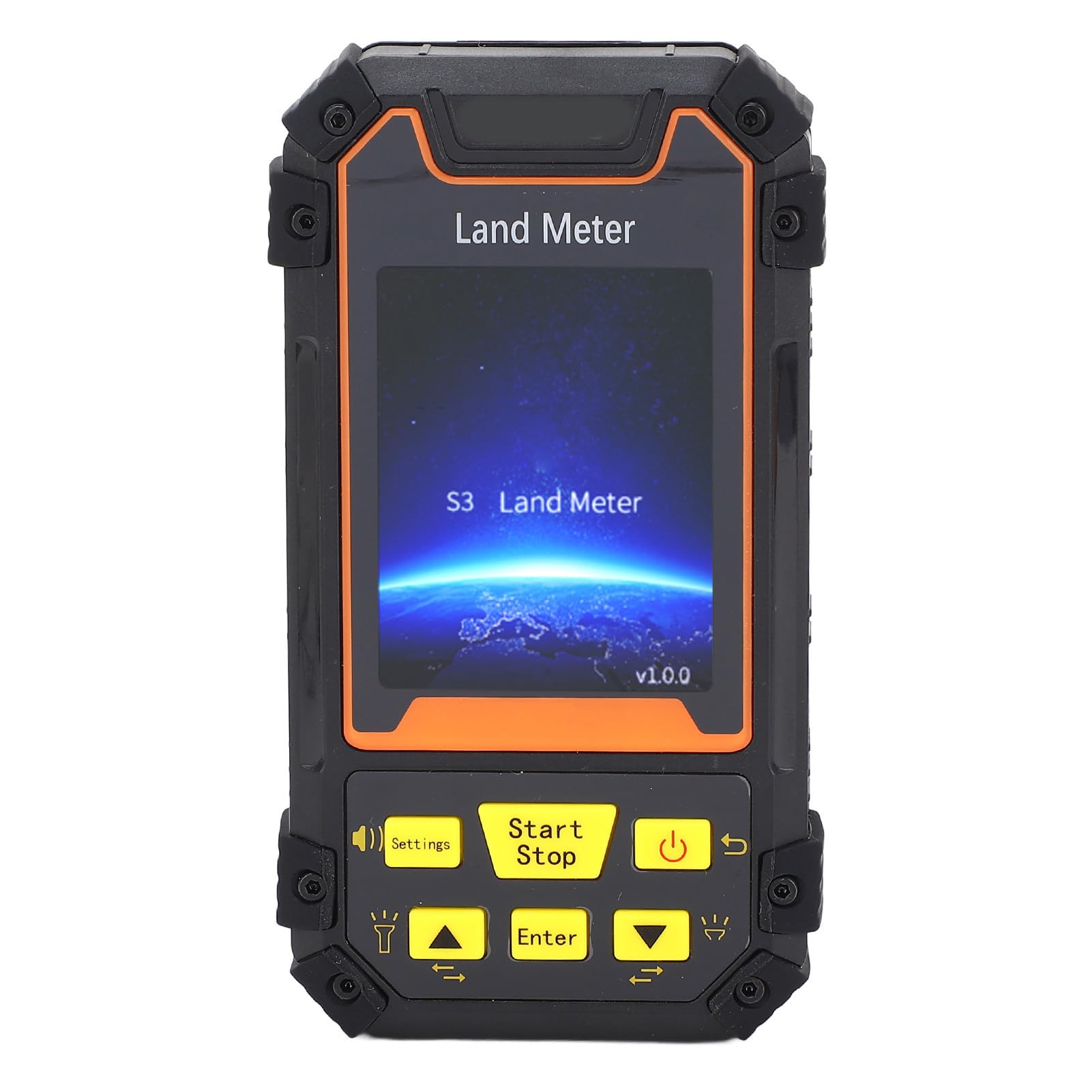 Land Meter, 2.4in Color Screen Handheld Navigation Land Area Meter with GNSS Receiver, Professional Land Surveying Equipment for Flat Fields, Forest, Farmland, Mountain