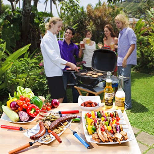 Marshmallow Roasting Sticks Kit-Telescoping Stainless Steel Cookware Set Forks For Smores & Best Camping Accessories For Kids Over Campfire & Hot Dog Fire Pit Cooking #TOP2