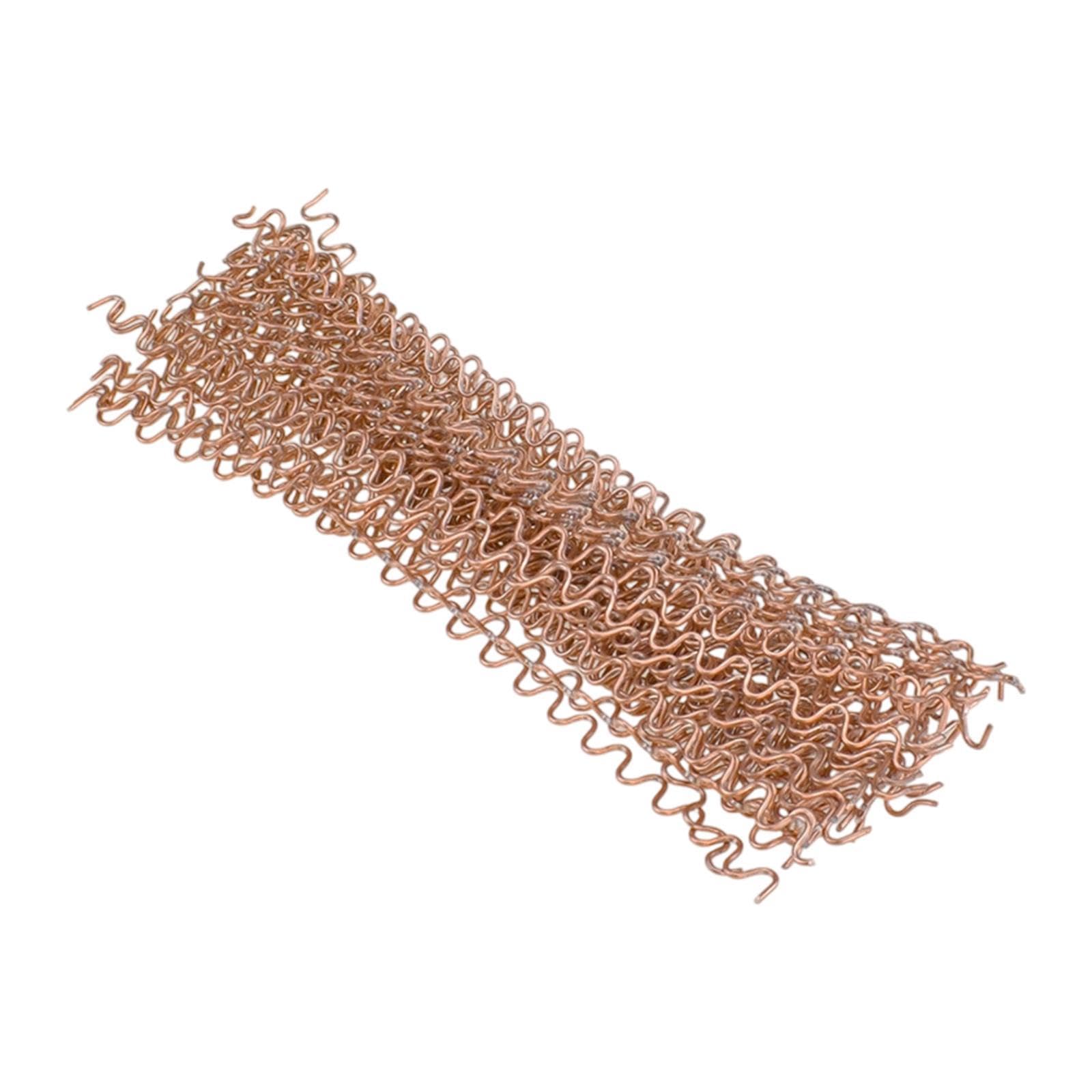 MagiDeal Dent Pulling Wavy Wires 50/100Pcs Copper-painted 33cm Portable Corrugated Welding Wires for Automotive Sheet Metal Repair, 50 PIECES