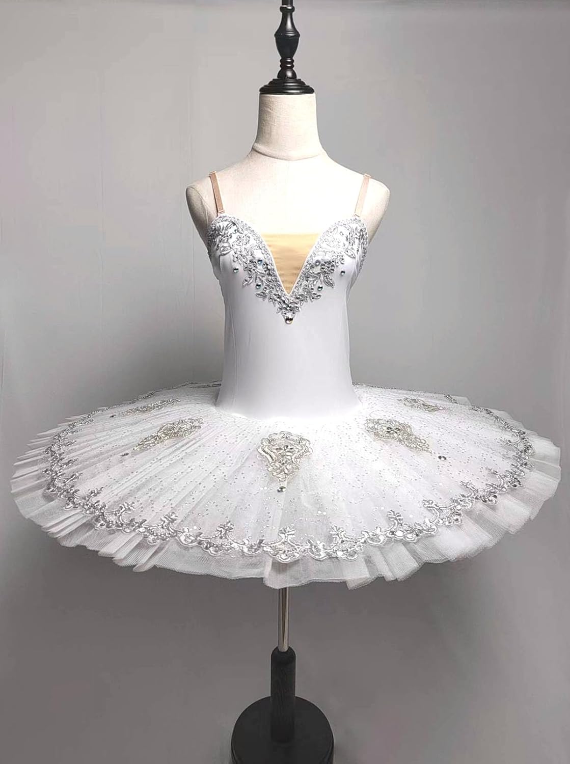 MTPLOP Professional Swan Lake Dance Costumes Womens Ballet Skirt Pancake Tutu Dress - Image 3